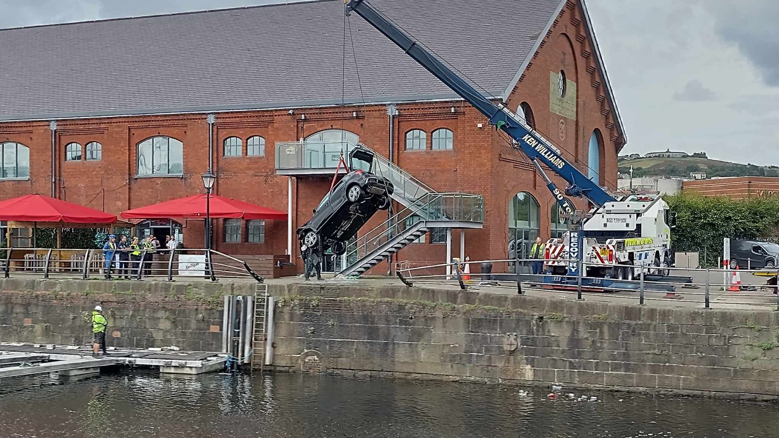 Swansea: Man dies after automotive goes into water at marina