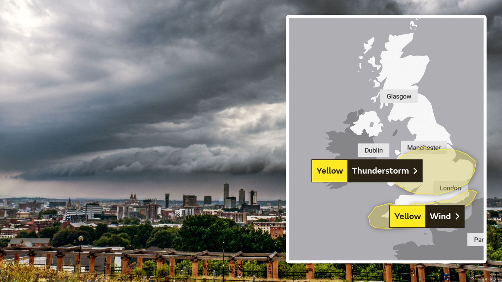 Времето в Обединеното кралство: „Вкус на есента“, тъй като Met Office издава предупреждения за гръмотевични бури и необичайно за сезона силни ветрове