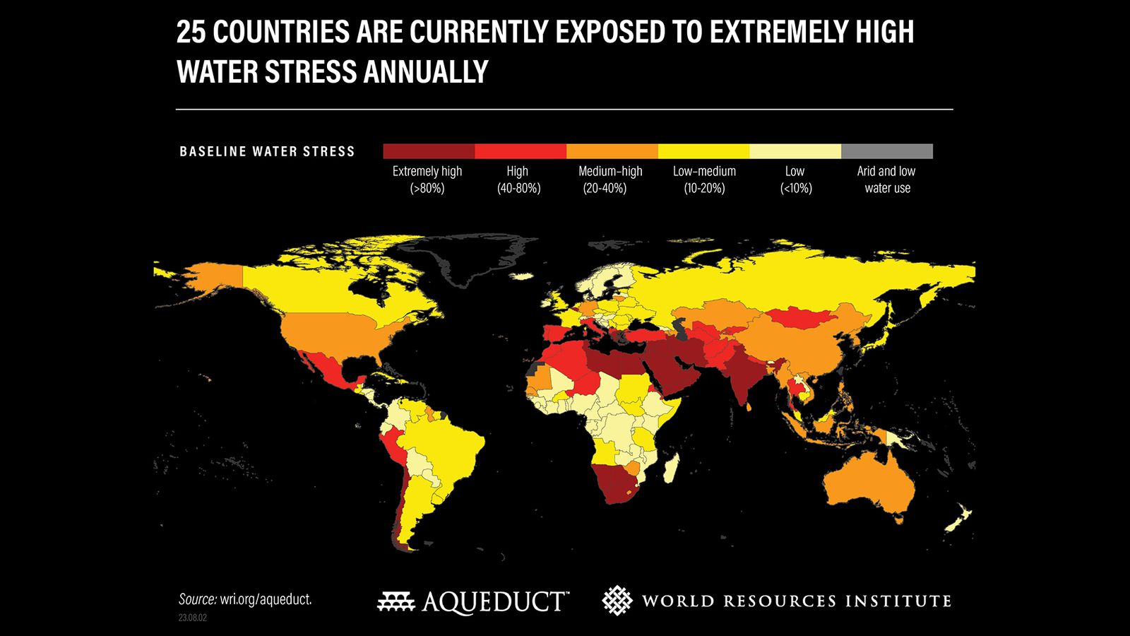 One In Four Living With Extreme Water Stress - These Are The Countries 