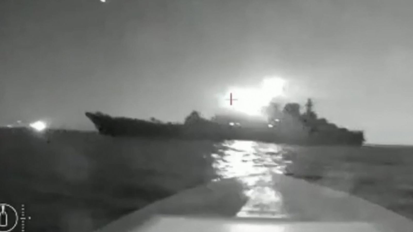 Russian Warship Is Seriously Damaged By A Ukrainian Drone | World News ...