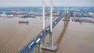 Aerial photo from a drone of The Queen Elizabeth Bridge II, spanning from Thurrock in Essex to Dartford in Kent.

Aerial photo from a drone of The Queen Elizabeth Bridge II, spanning from Thurrock in Essex to Dartford in Kent.
(iStock)
