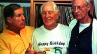 Bruce Reynolds, right, with fellow train robber Ronnie Biggs in 1999