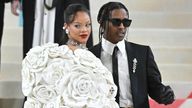 Rihanna and ASAP Rocky at the 2023 Costume Institute Benefit Gala celebrating the opening of the exhibition "Karl Lagerfeld: A Line Of Beauty"  
Pic:AP