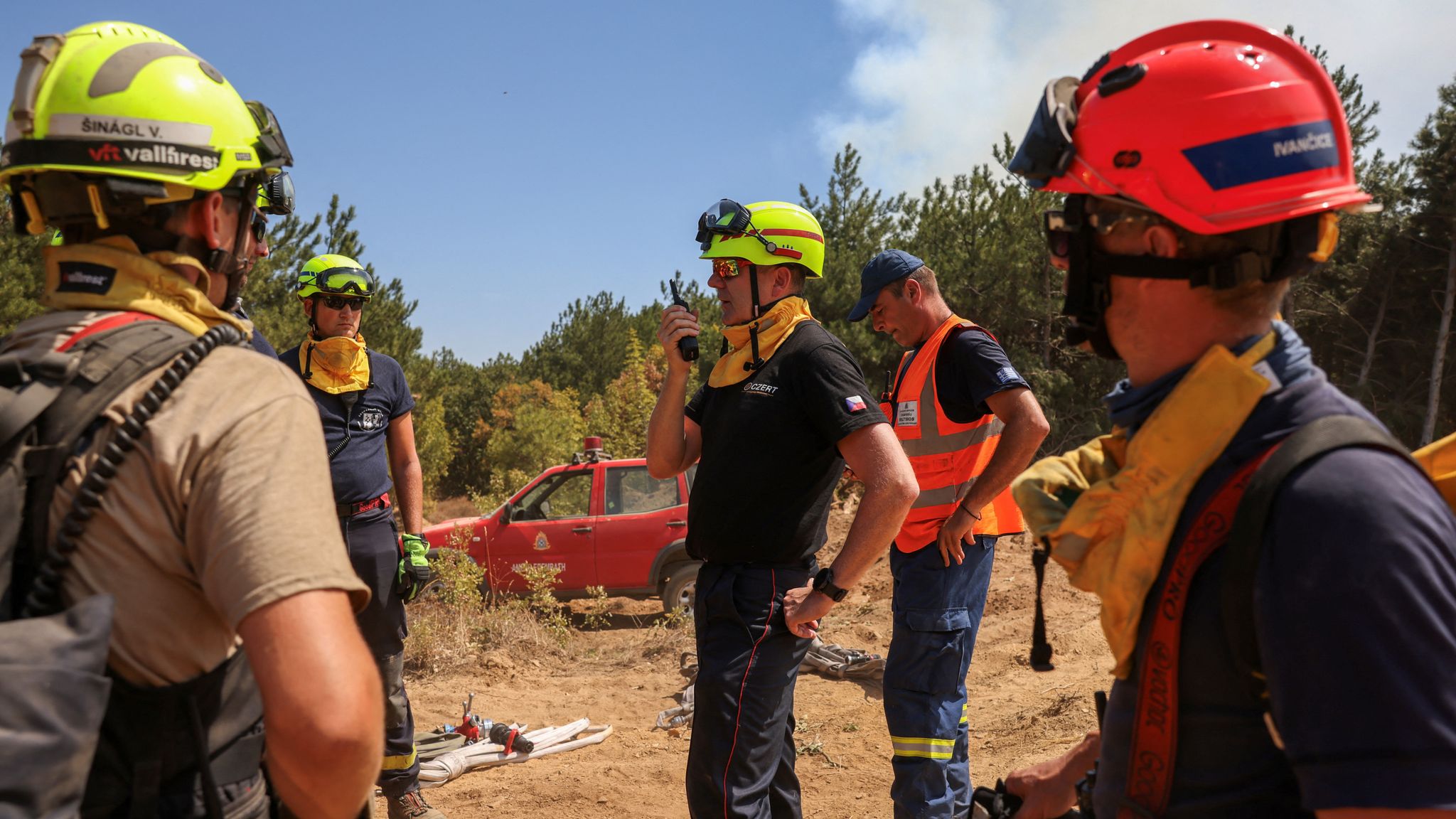 Greece Wildfires Firefighters Tackle Biggest Wildfire Recorded In The Greece Wildfires Firefighters Tackle Biggest Wildfire Recorded In The