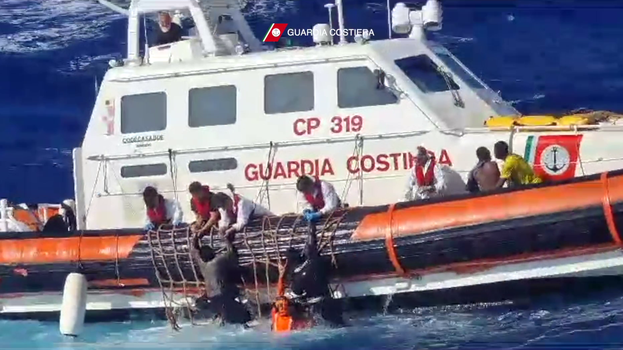 Dramatic video shows people being rescued in the Mediterranean - as ...