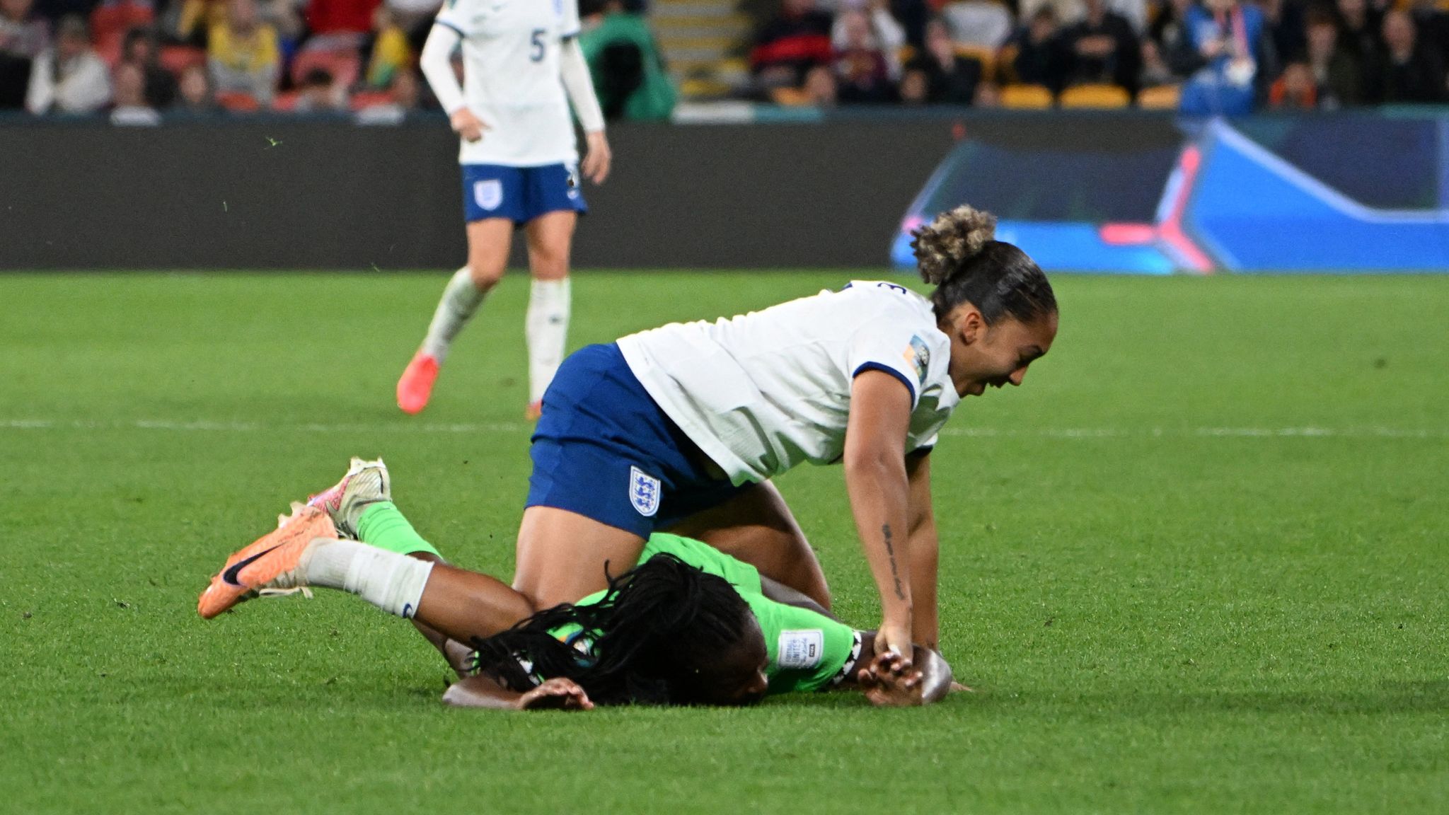 A step too far. Lauren James shown a red card in England's Women's