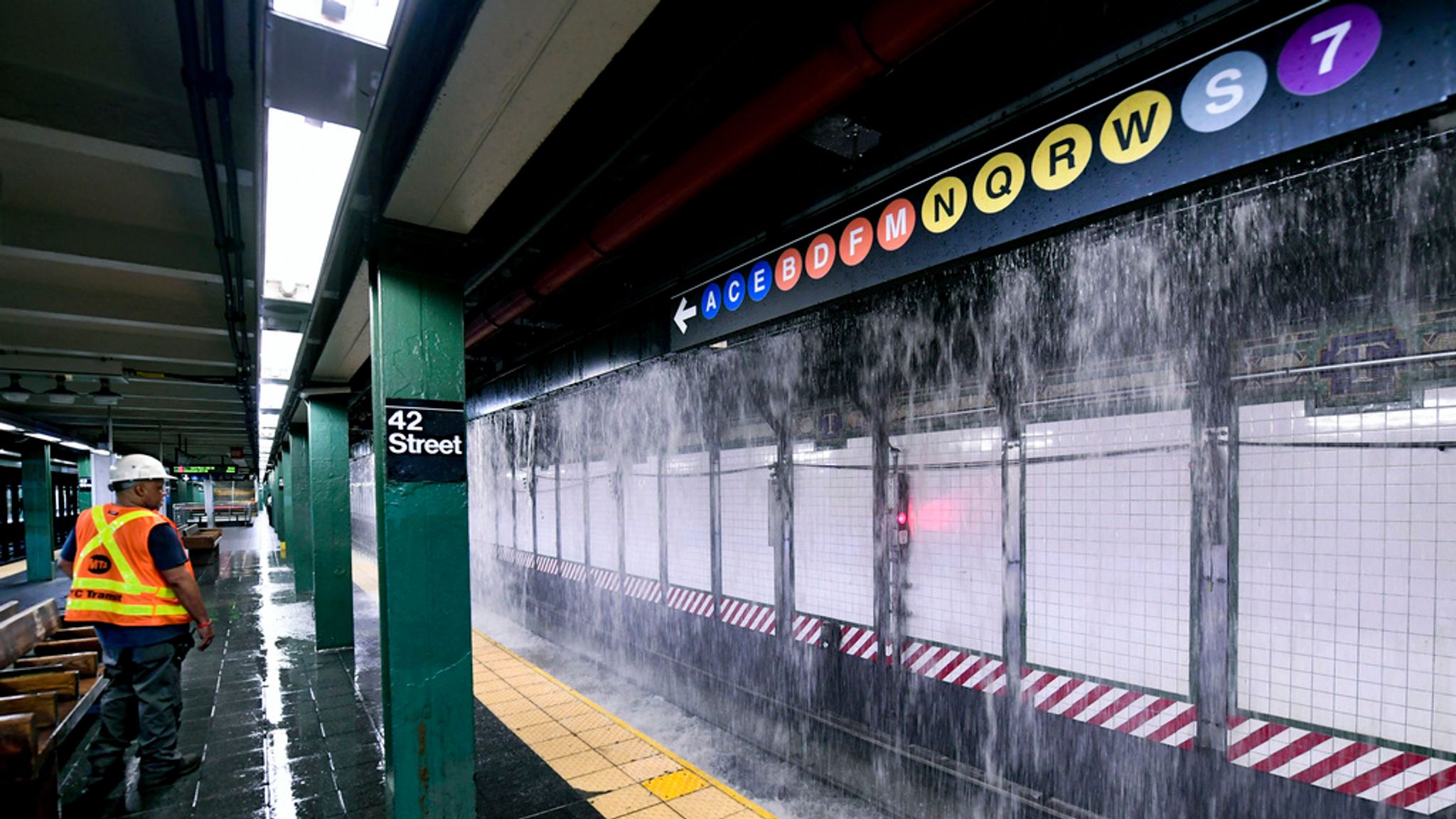 New York streets and subway floods after 127yearold water main bursts