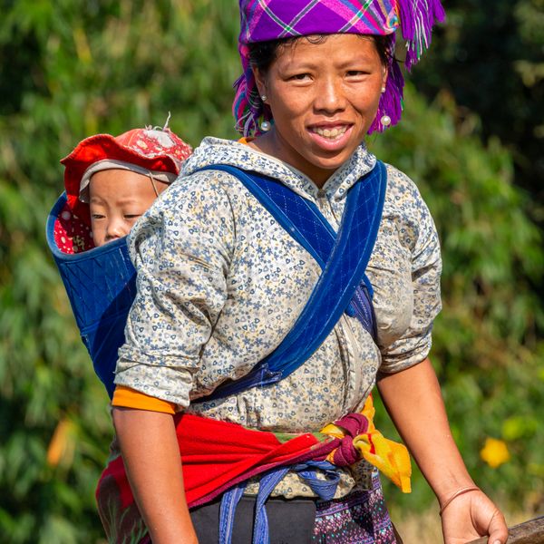 Female workers in terrace rice fields, Mu Cang Chai, near Sapa, Northern Vietnam (Gavriel Jecan / VWPics via AP Images)