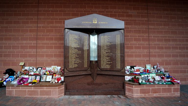 Anfield&#39;s Hillsborough memorial
