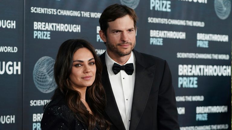 Kunis and Kutcher. Pic: AP