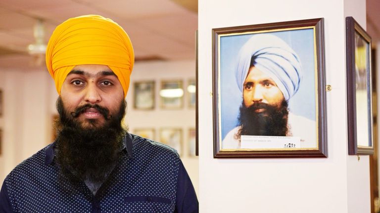 Pictures of Kulwant Singh Khukrana are displayed in Gurdwaras across the country.