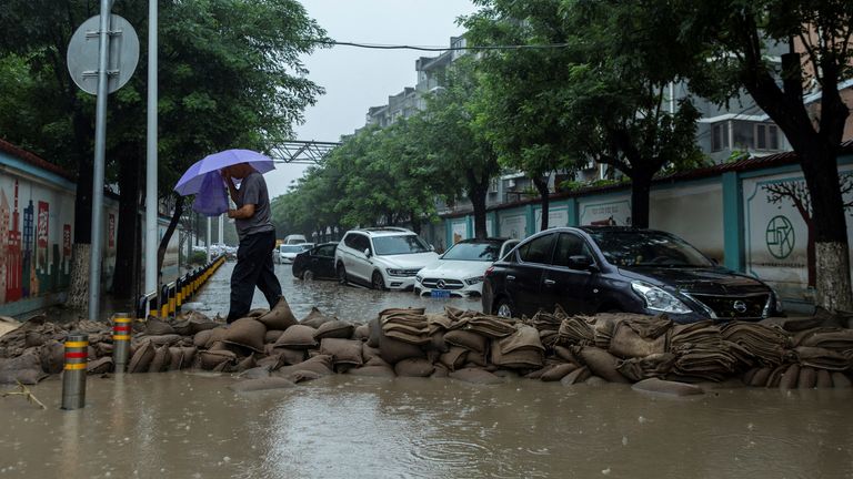 Flooding in Beijing, China