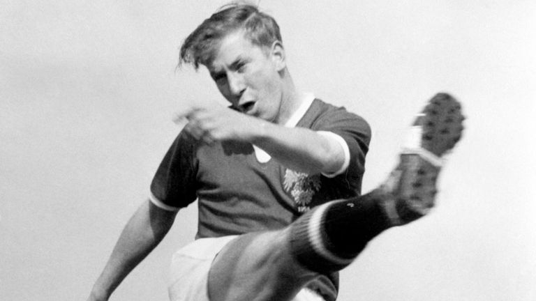 Bobby Charlton, who is to play centre-forward in the Manchester United team meeting Bolton Wanderers in the FA Cup Final at Wembley.