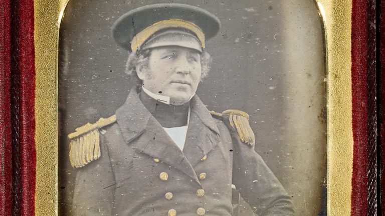Captain Crozier- Pre-eminent set of daguerreotypes of Franklin&#39;s lost expedition to the Northwest passage. Pic: Sotheby&#39;s