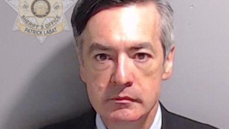 Booking mugshot of Trump campaign attorney Kenneth Chesebro
