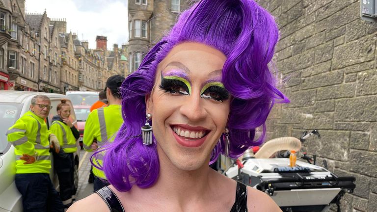 Drag artist and former refuse worker Joe Leather