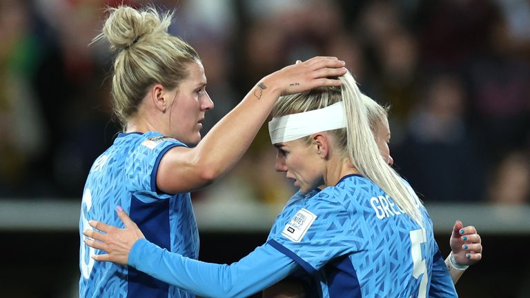 England&#39;s Millie Bright (left) and Alex Greenwood react after the FIFA Women&#39;s World Cup final match at Stadium Australia, Sydney. Picture date: Sunday August 20, 2023.