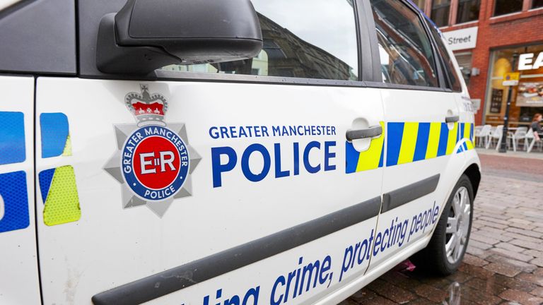 Greater Manchester Police patrol squad car  