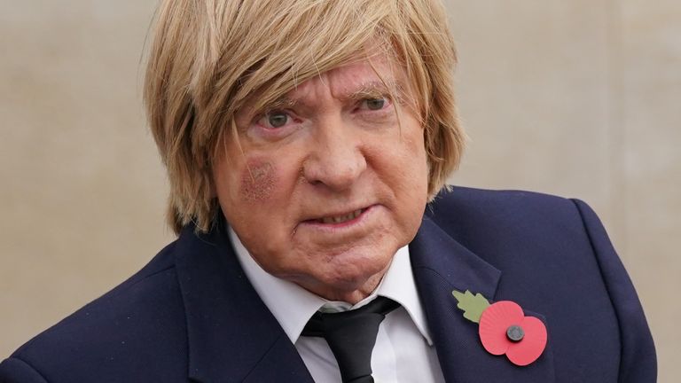 Michael Fabricant at the National Memorial Arboretum, Alrewas, Staffordshire, ahead of an Armistice Day service