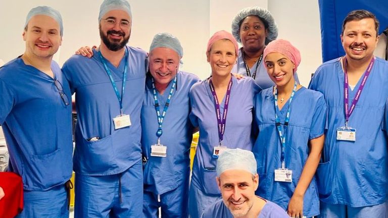 Surgical team. Pic: Womb Transplant UK