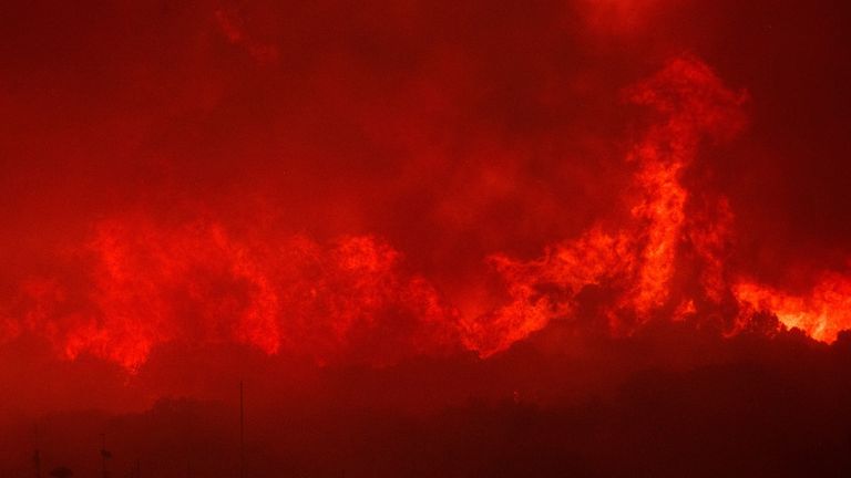 Wildfires in Greece force hospital patients to evacuate onto a ferry after burned body found - Vimarsana News