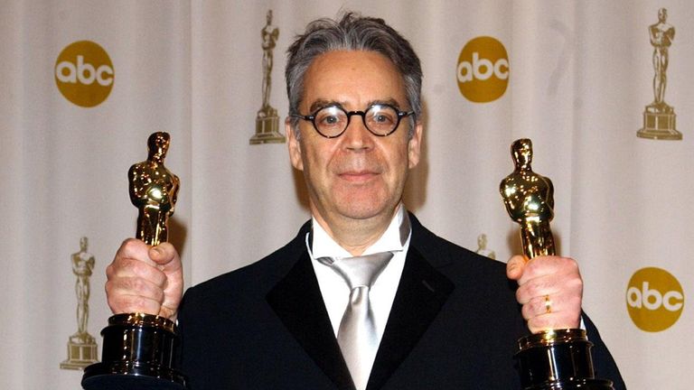 Howard Shore with his Best Music - Original Score Oscar for The Lord Of The Rings: The Return Of The King