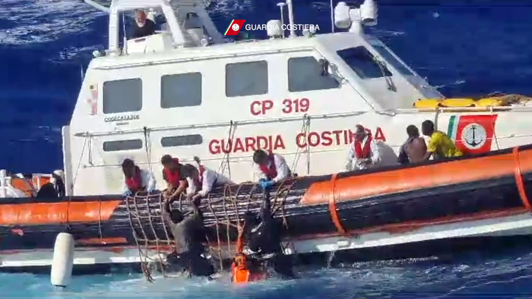 Italian coastguard rescue 05/08/23