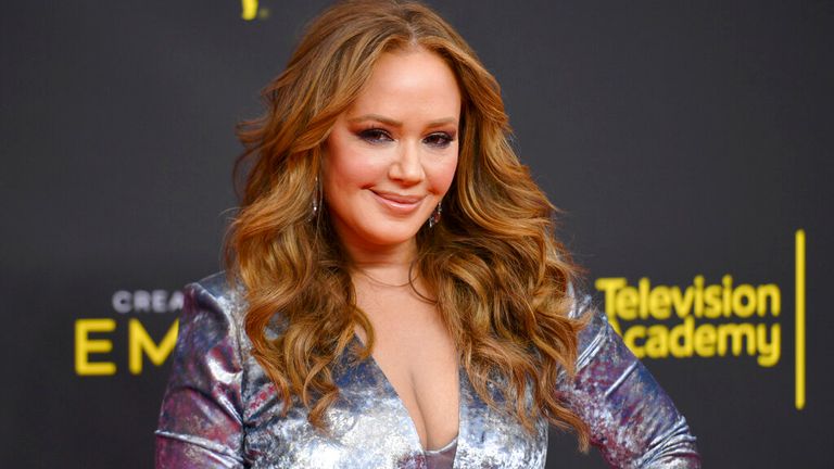 Leah Remini pictured at the Creative Arts Emmy Awards on Saturday, Sept. 14, 2019, at the Microsoft Theater in Los Angeles. Pic: Richard Shotwell/Invision/AP


