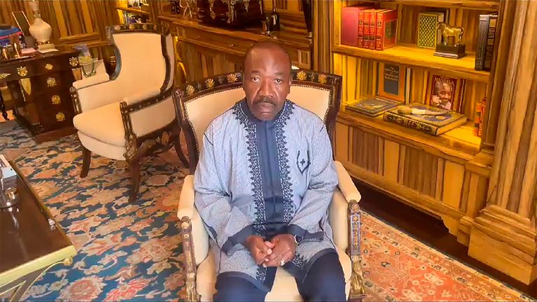 Gabon President Ali Bongo Ondimba is under house arrest in Libreville. Pic: AP
