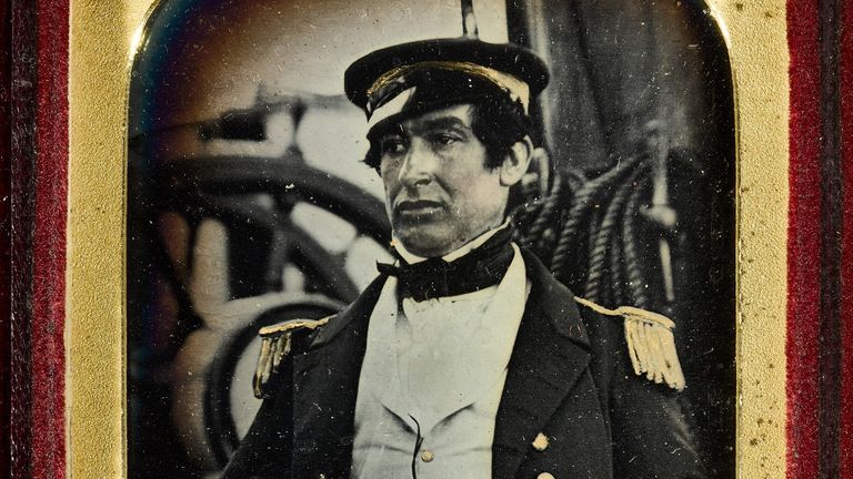 LIEUT LE VESCONTE- Pre-eminent set of daguerreotypes of Franklin&#39;s lost expedition to the Northwest passage. Pic: Sotheby&#39;s