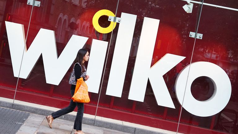 A branch of the discount retail homeware store Wilko is seen in London, Britain, August 3, 2023. REUTERS/Toby Melville..