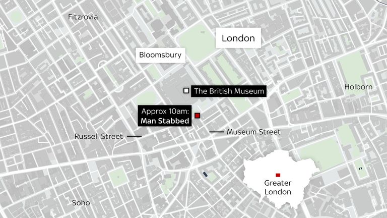 Man arrested after stabbing near British Museum | Breaking News News