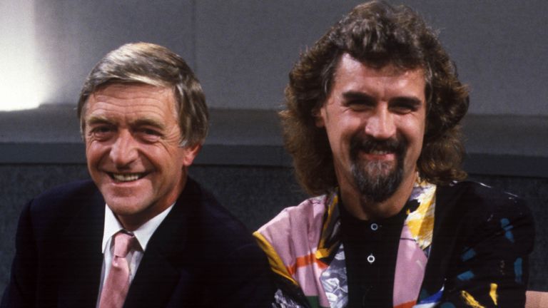 Sir Michael Parkinson and Sir Billy Connolly. Pic: ITV/Shutterstock
