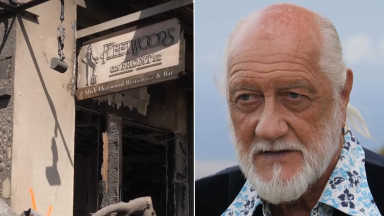 Mick Fleetwood reacts to the wildfires on Maui 