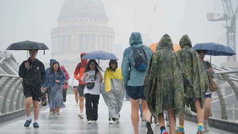 Weather warnings in place as wet and windy conditions move across the UK