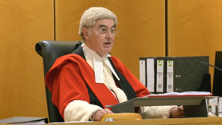 Mr Justice Goss sentences Lucy Letby to life imprisonment