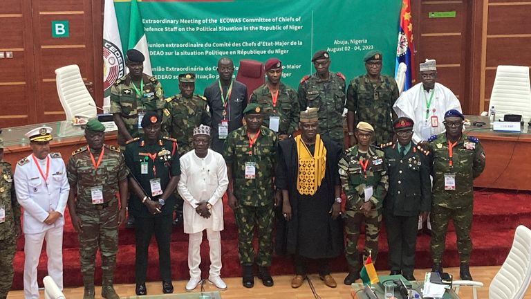 Defence chiefs from some members of the West African bloc