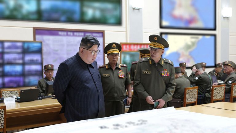 North Korean leader Kim Jong visits the training center of the General Staff Department of the Korean People&#39;s Army (KPA) in an undisclosed location in North Korea in this picture released by North Korea&#39;s Korean Central News Agency (KCNA) and obtained by Reuters on August 31, 2023
