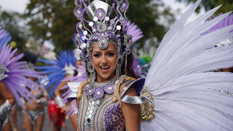 Notting Hill Carnival in pictures: Colourful costumes and plenty of ...