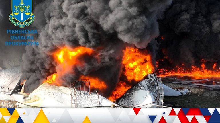 Ukraine war latest: Dead Russian soldiers being 'cremated almost continuously'; blaze at oil depot after 'massive' strike - Vimarsana News
