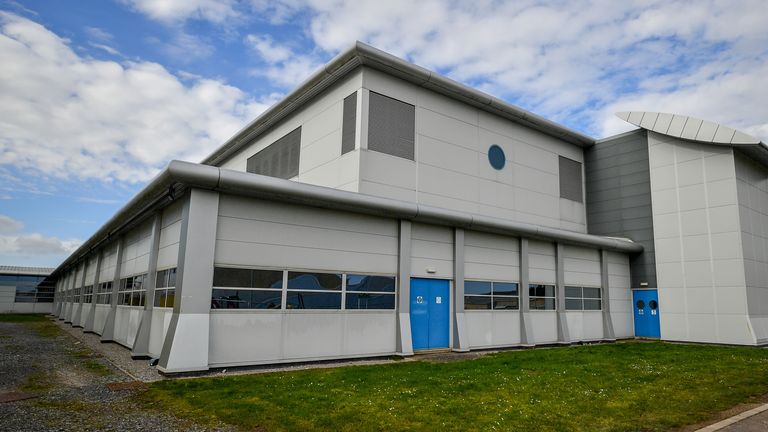 File photo dated 25/02/21 of the Dstl high containment lab building at Porton Down in Salisbury, Wiltshire