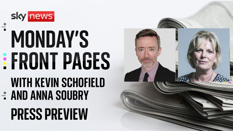 Press Preview: Monday's papers | UK News | Sky News