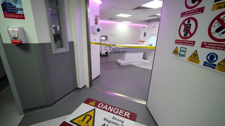 An MRI scanner at Leeds General Infirmary. File pic