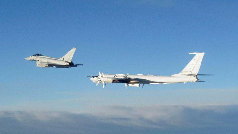 UK jets intercept Russian planes near British airspace