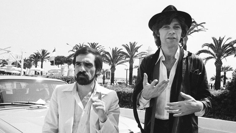 Director Martin Scorsese and Robbie Robertson. Pic: AP