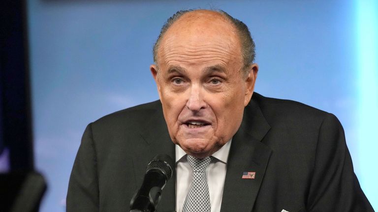 Rudy Giuliani Pic:AP