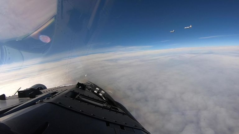 Watch: RAF jets intercept Russian aircraft during patrol in Baltic | UK ...