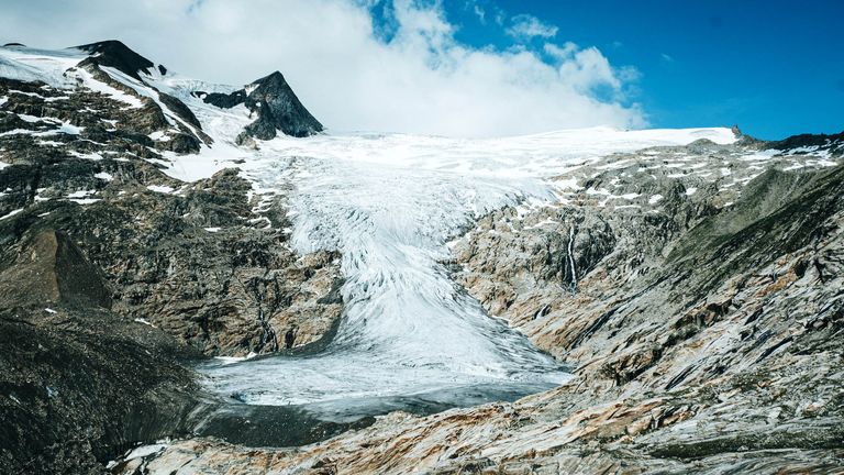 Police said the remains were found on the Schlatenkees glacier