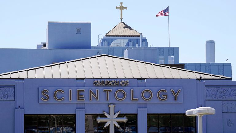 The Church of Scientology of Los Angeles is pictured, Friday, April 21, 2023, on Sunset Blvd. in Los Angeles. Pic: AP/Chris Pizzello