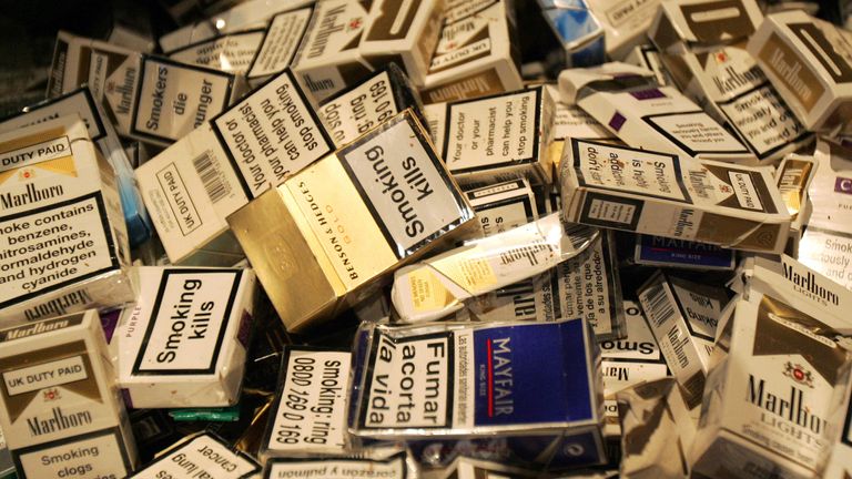 Cigarette packs